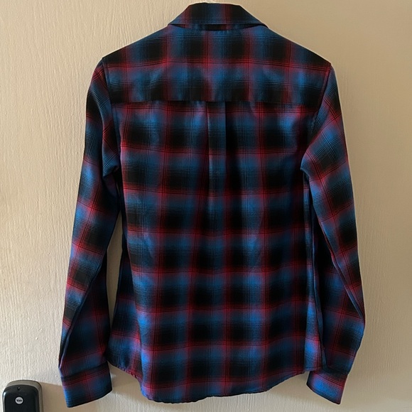 DIXXON Blue and Red Plaid Button-Down Shirt - Picture 4 of 5